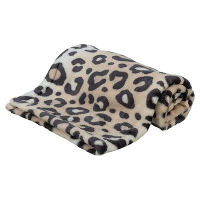 Trixie Hondendeken Leo Softpluche Panterprint Creme